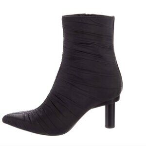 Tibi Nylon Ruched Ankle Boot